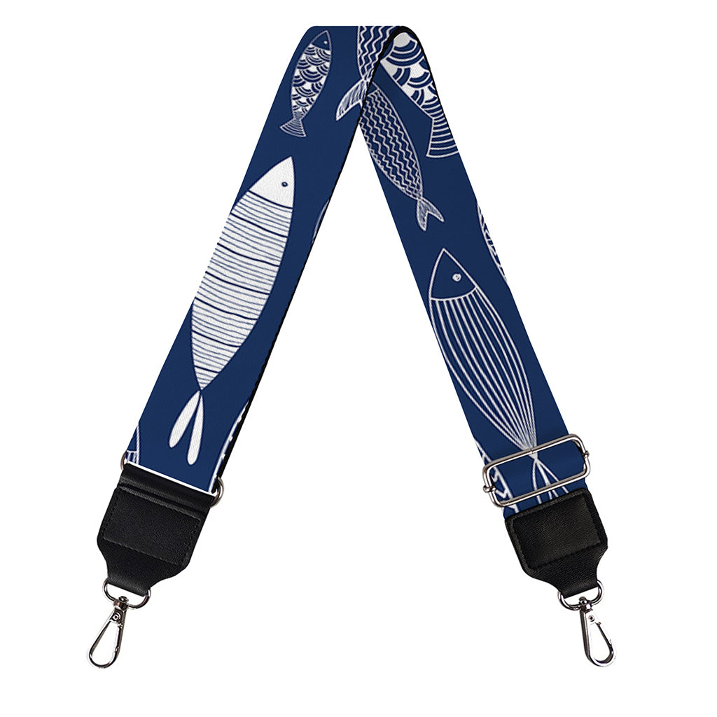 Ornamental Fish Pattern Print Bag Strap