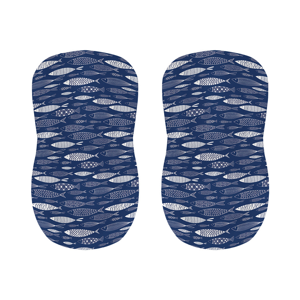 Ornamental Fish Pattern Print Bar Stool Covers