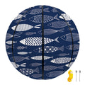 Ornamental Fish Pattern Print Basketball
