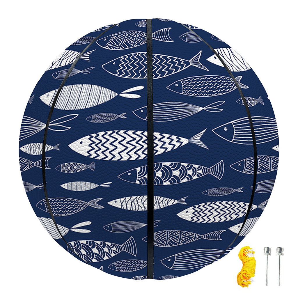 Ornamental Fish Pattern Print Basketball