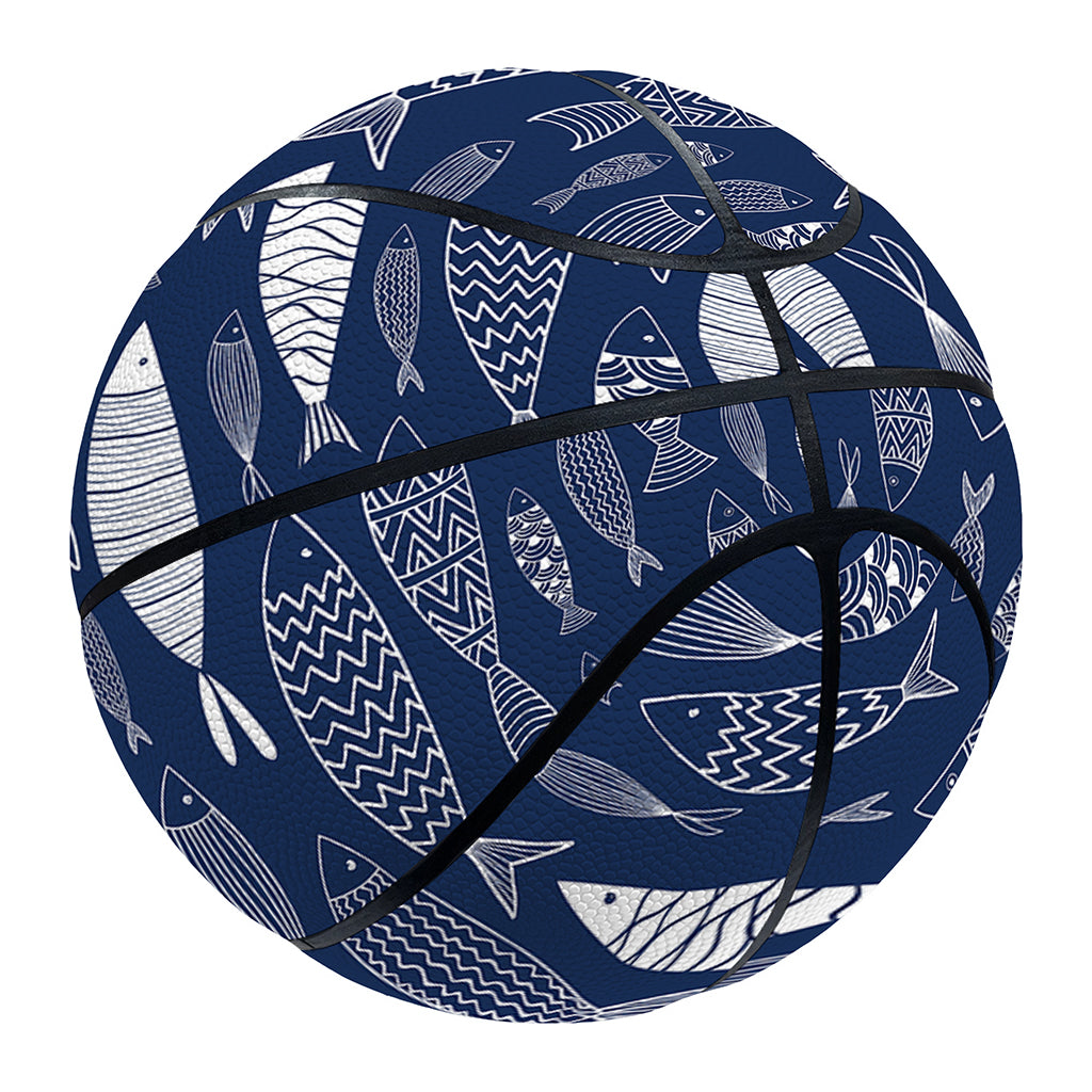 Ornamental Fish Pattern Print Basketball