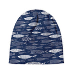 Ornamental Fish Pattern Print Beanie