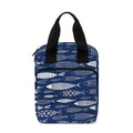 Ornamental Fish Pattern Print Bible Tote Bag