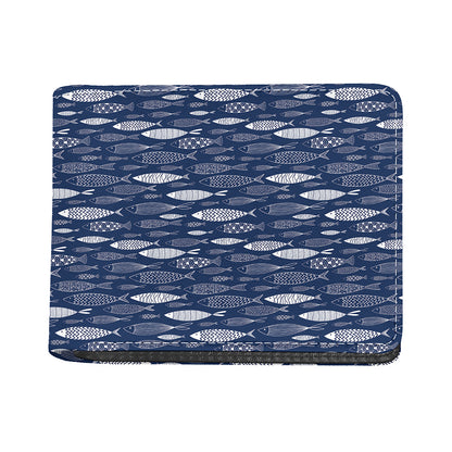 Ornamental Fish Pattern Print Bifold Wallet