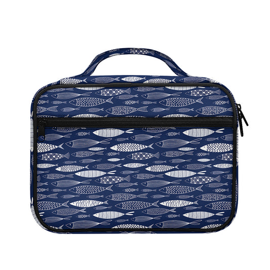Ornamental Fish Pattern Print Briefcase Bible Bag