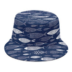 Ornamental Fish Pattern Print Bucket Hat