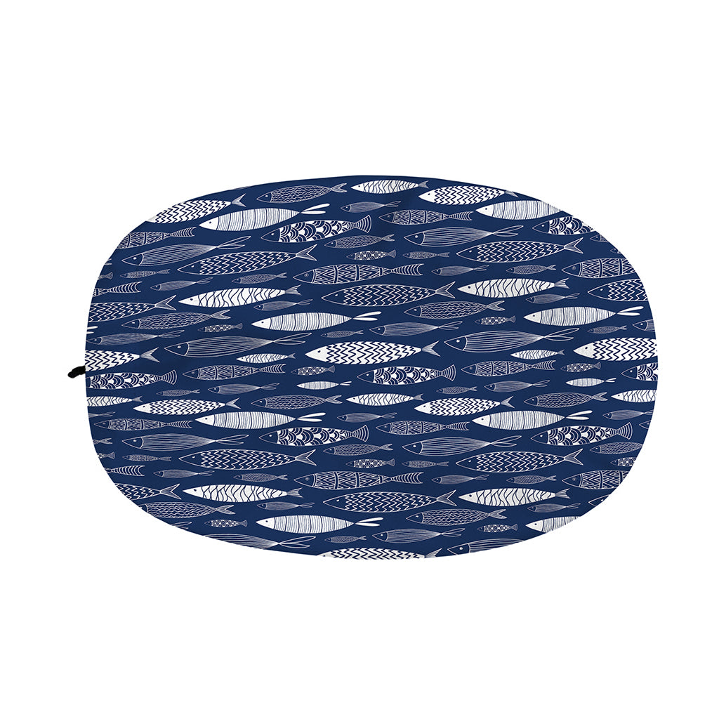 Ornamental Fish Pattern Print Car Side Mirror Covers