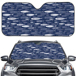 Ornamental Fish Pattern Print Car Windshield Sun Shade