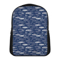 Ornamental Fish Pattern Print Casual Backpack