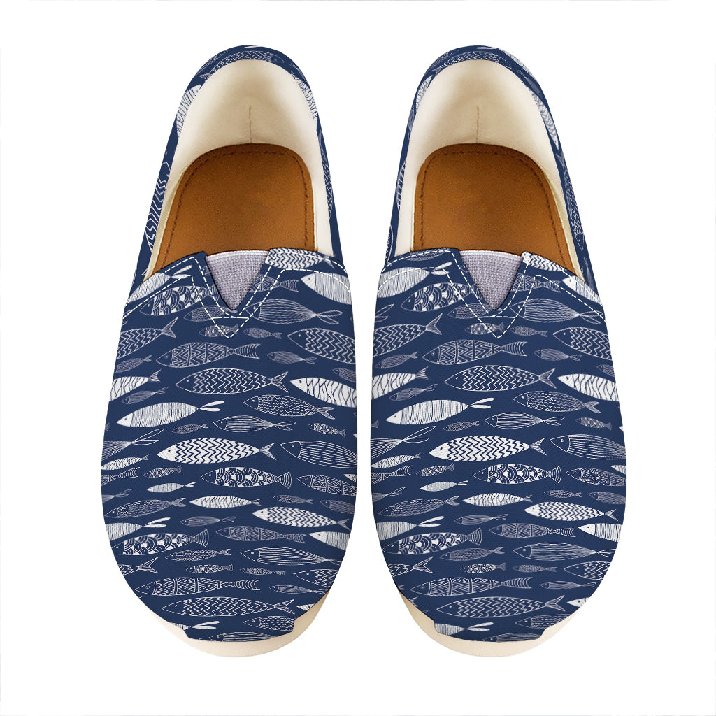 Ornamental Fish Pattern Print Casual Shoes