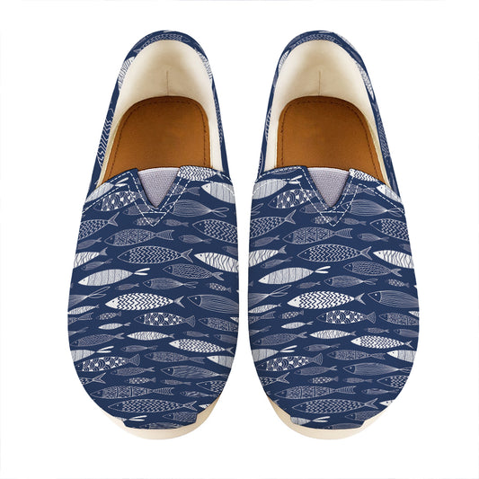 Ornamental Fish Pattern Print Casual Shoes