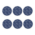 Ornamental Fish Pattern Print Coaster Set