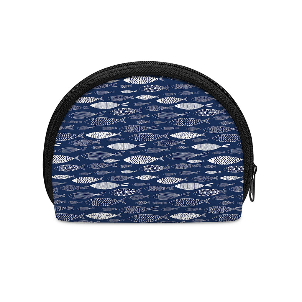 Ornamental Fish Pattern Print Coin Purse