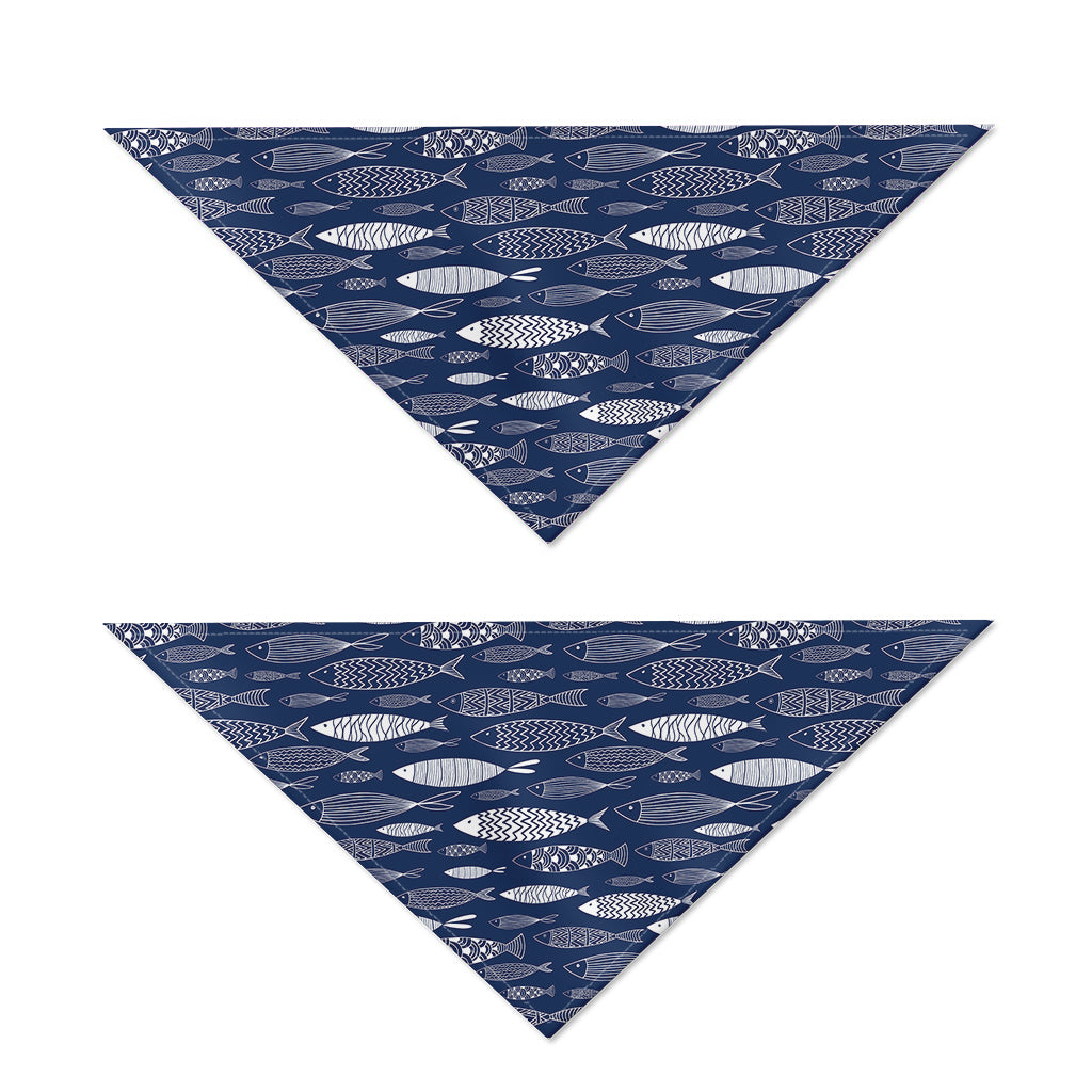 Ornamental Fish Pattern Print Dog Bandana