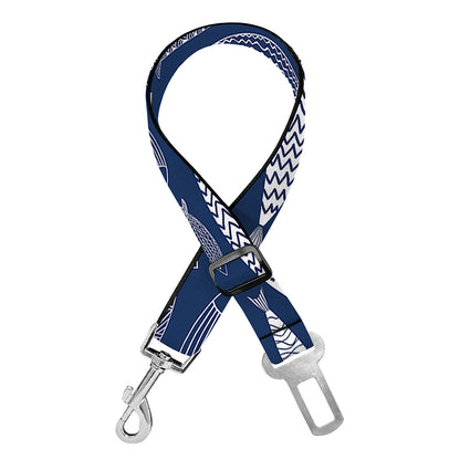 Ornamental Fish Pattern Print Dog Seat Belt