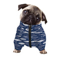 Ornamental Fish Pattern Print Dog Zip Up Jacket