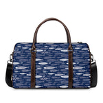 Ornamental Fish Pattern Print Duffle Bag