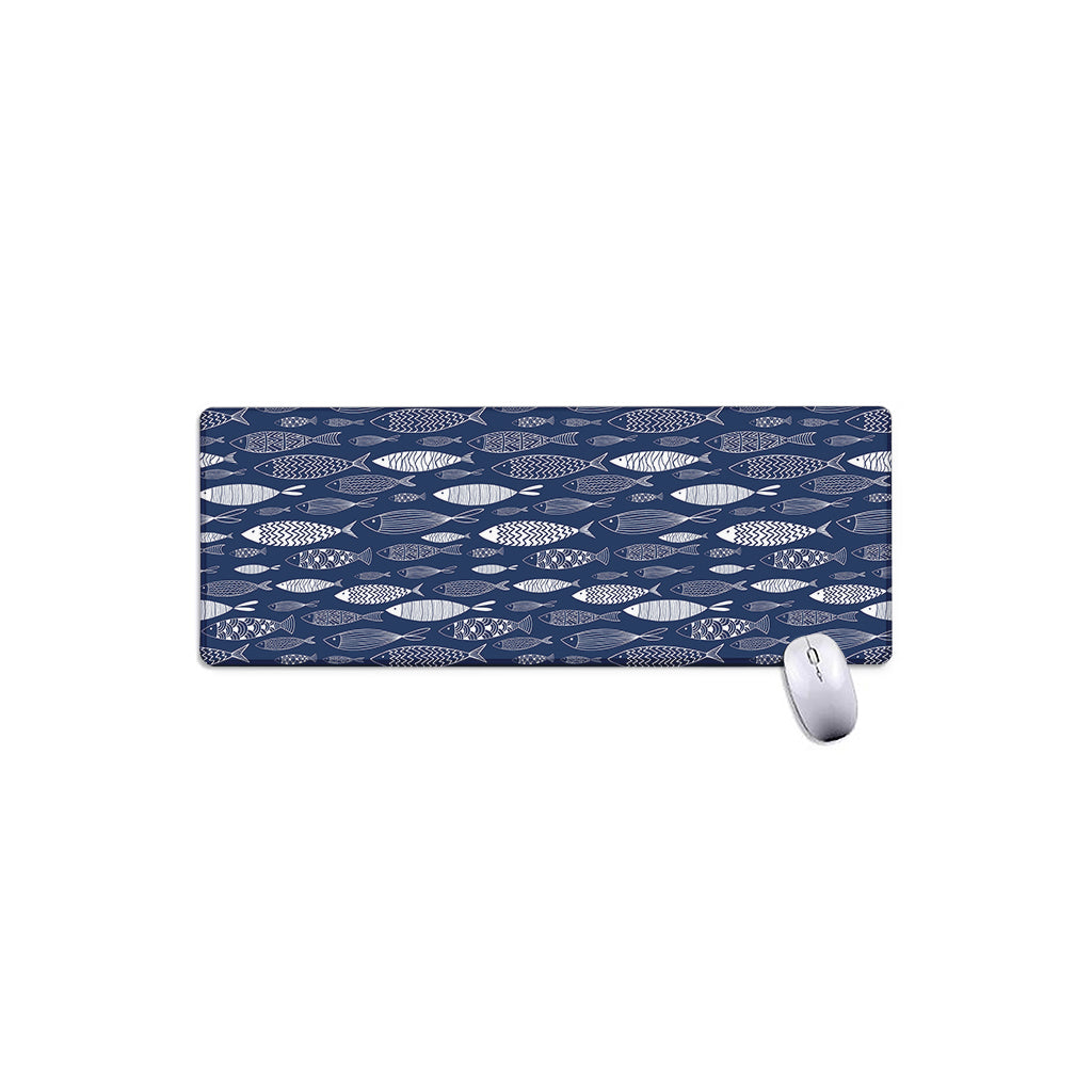 Ornamental Fish Pattern Print Extended Mouse Pad