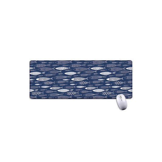 Ornamental Fish Pattern Print Extended Mouse Pad