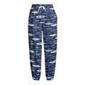 Ornamental Fish Pattern Print Fleece Lined Knit Pants