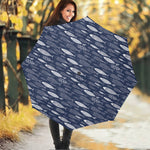 Ornamental Fish Pattern Print Foldable Umbrella