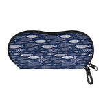 Ornamental Fish Pattern Print Glasses Case