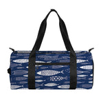 Ornamental Fish Pattern Print Gym Bag