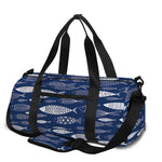 Ornamental Fish Pattern Print Gym Bag