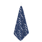 Ornamental Fish Pattern Print Hand Towel
