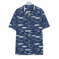 Ornamental Fish Pattern Print Hawaiian Shirt