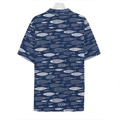 Ornamental Fish Pattern Print Hawaiian Shirt