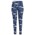 Ornamental Fish Pattern Print High-Waisted Pocket Leggings