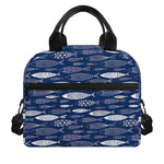 Ornamental Fish Pattern Print Insulated Lunch Bag