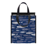 Ornamental Fish Pattern Print Insulated Lunch Tote