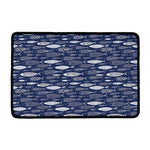 Ornamental Fish Pattern Print Kitchen Mat