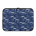 Ornamental Fish Pattern Print Laptop Sleeve