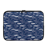 Ornamental Fish Pattern Print Laptop Sleeve