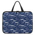 Ornamental Fish Pattern Print Laptop Sleeve With Handle