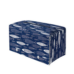 Ornamental Fish Pattern Print Leather Tissue Box Cover