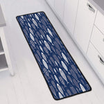 Ornamental Fish Pattern Print Long Kitchen Mat
