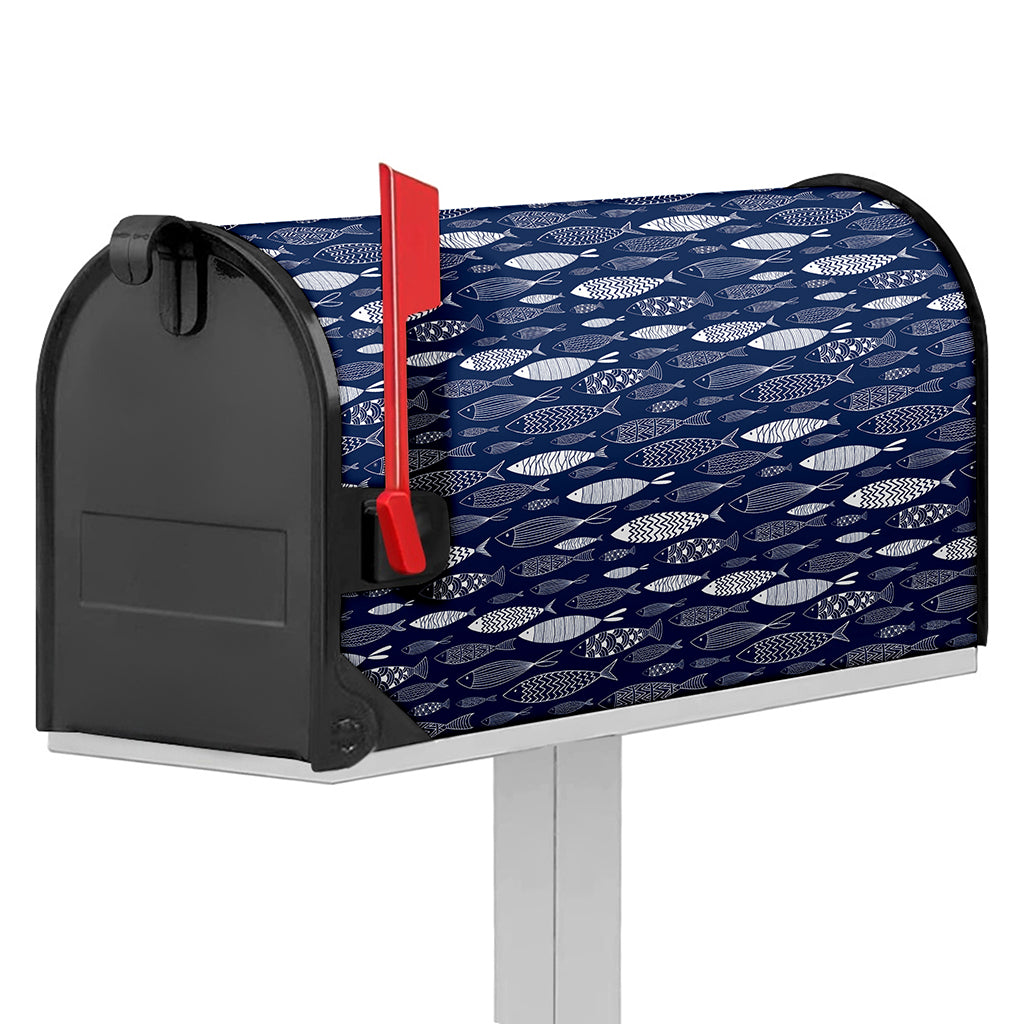 Ornamental Fish Pattern Print Mailbox Cover