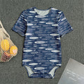 Ornamental Fish Pattern Print Men's Bodysuit