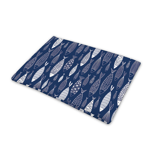 Ornamental Fish Pattern Print Pet Cooling Mat Cover
