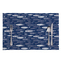 Ornamental Fish Pattern Print Placemat
