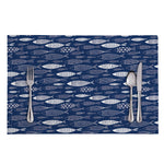 Ornamental Fish Pattern Print Placemat