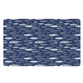 Ornamental Fish Pattern Print Polyester Doormat