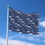 Ornamental Fish Pattern Print Polyester Flag
