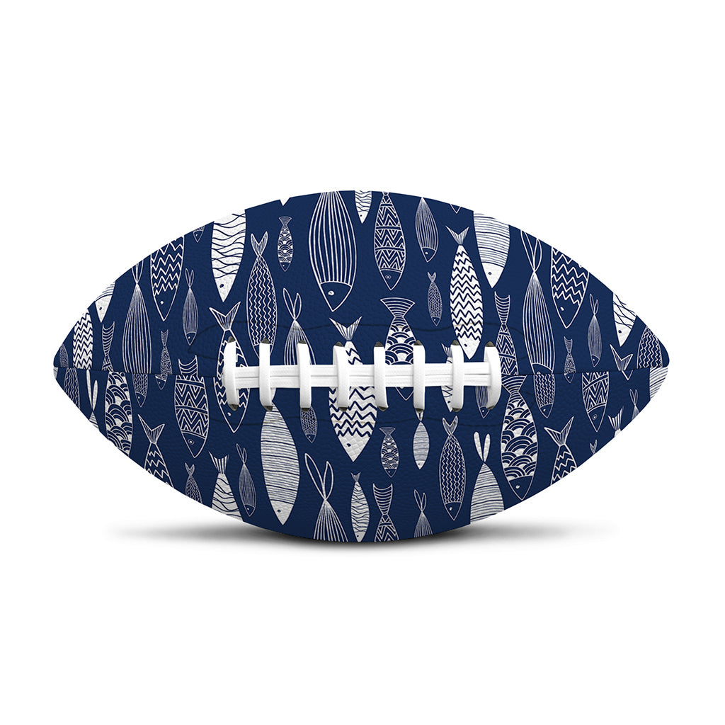 Ornamental Fish Pattern Print Rugby Ball