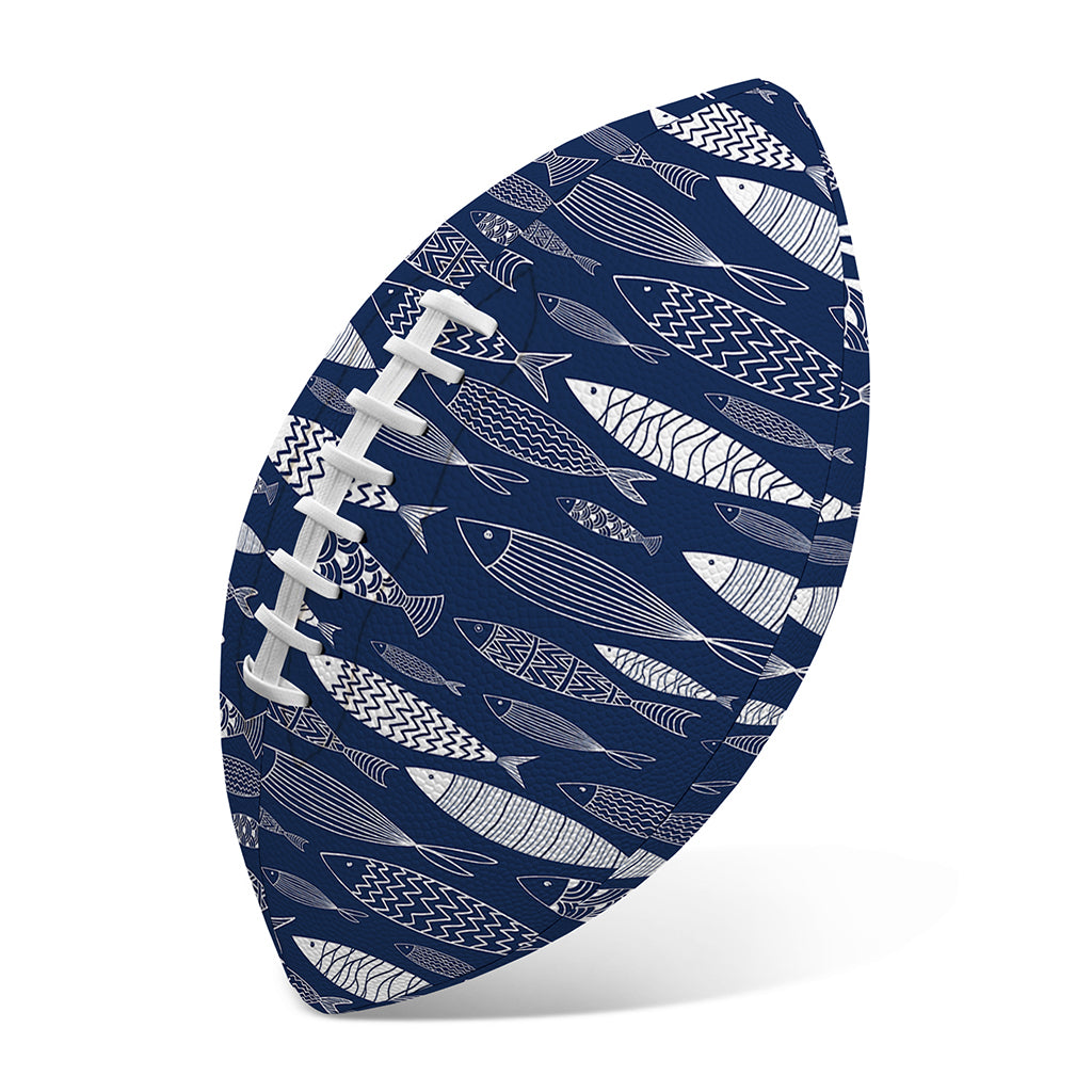 Ornamental Fish Pattern Print Rugby Ball