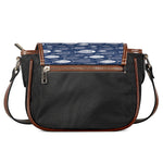 Ornamental Fish Pattern Print Saddle Bag